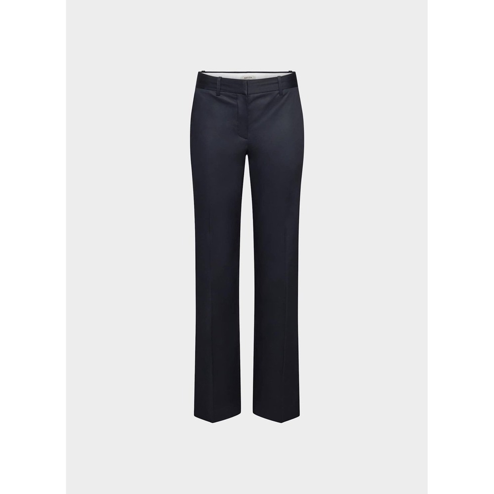 Aritzia Carleton Pant Chino Size 0 Oxford Navy Low Rise Straight Leg NWT - Picture 5 of 10